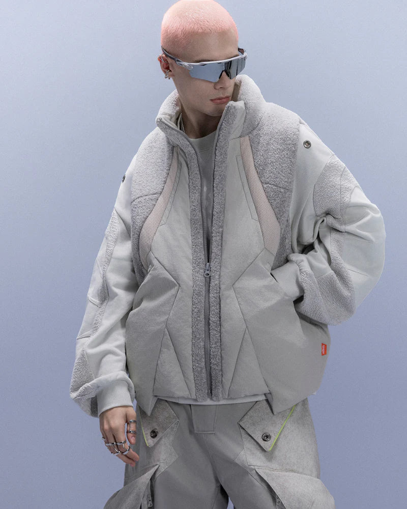 Cyberpunk Outfits Stand-Collar Lightweight Winter Down Vest