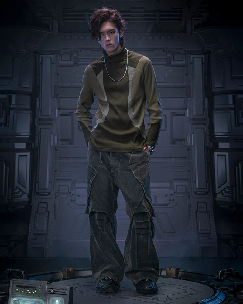 Cyberpunk Outfits Unisex Turtleneck Sweatshirt