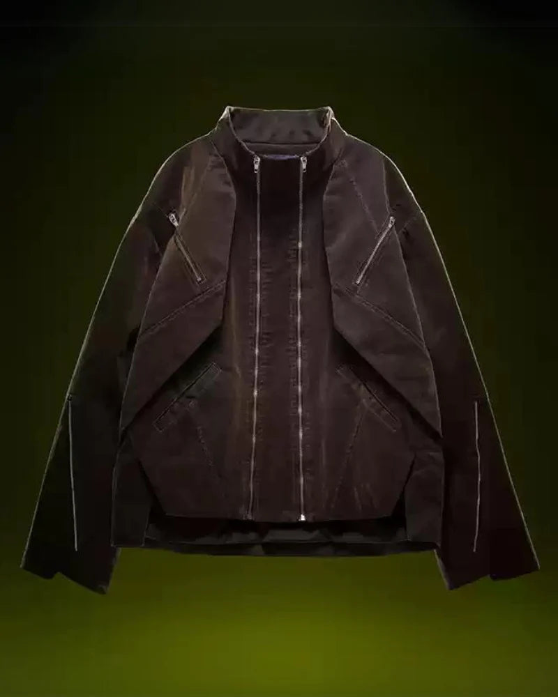 Cyberpunk Outfits Unisex Velvet Short Jacket