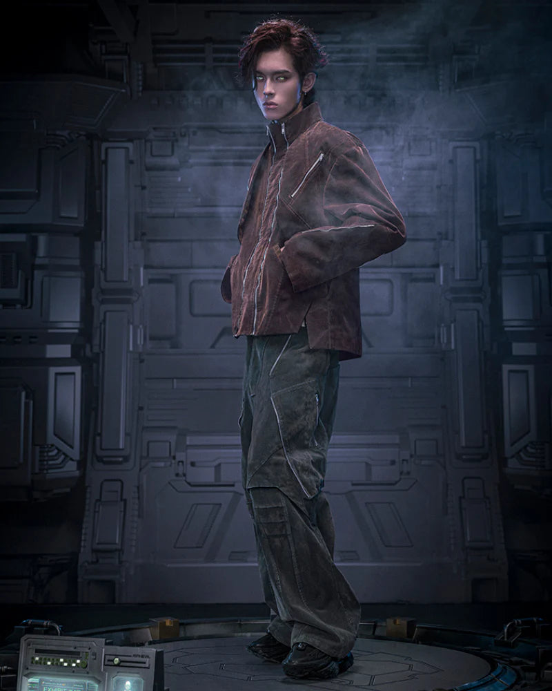 Cyberpunk Outfits Unisex Velvet Short Jacket