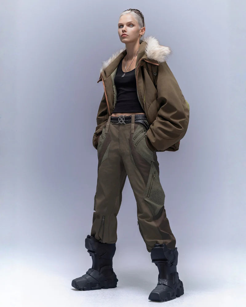 Cyberpunk Outfits Wide-Leg Techwear Pants