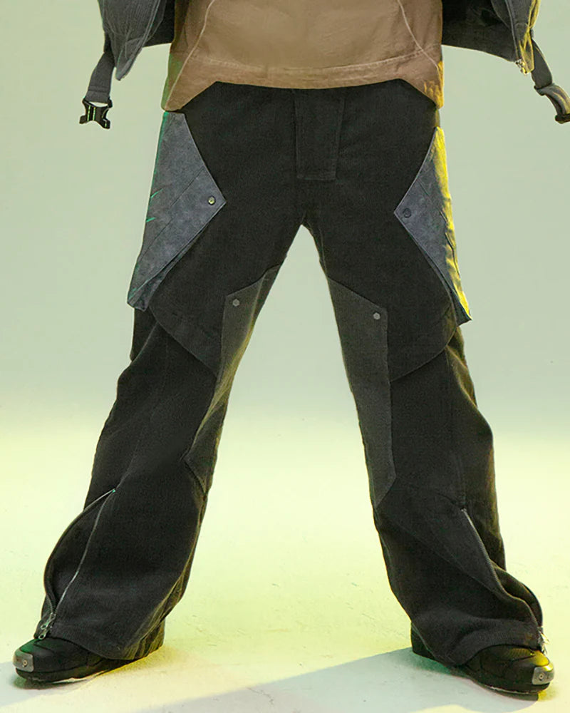 Cyberpunk Shadow Patrol Corduroy Pants