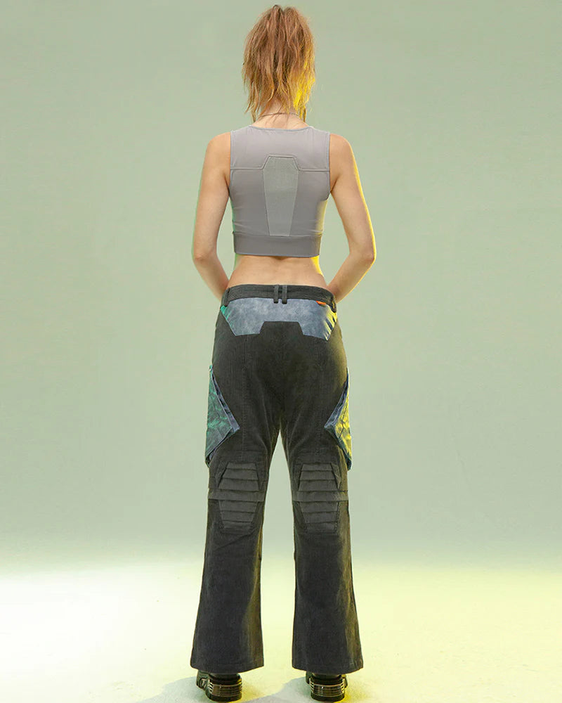 Cyberpunk Shadow Patrol Corduroy Pants