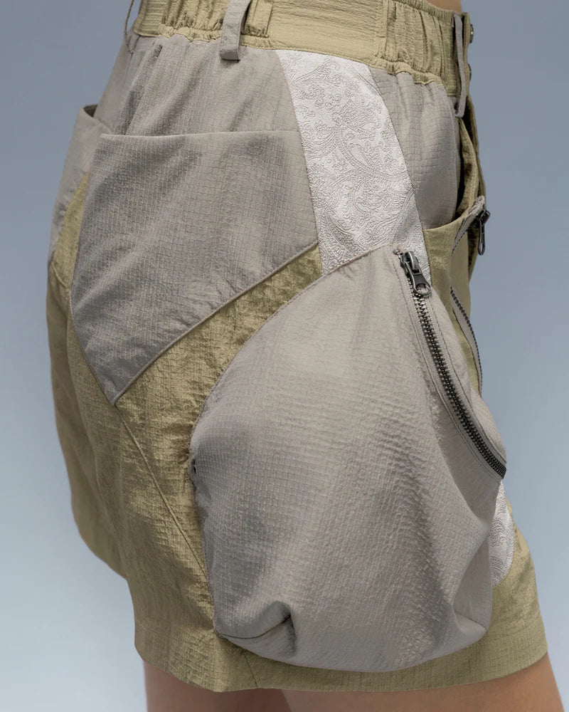 Cyberpunk Street-Style Star Arc Cocoon Pocket Shorts - Women