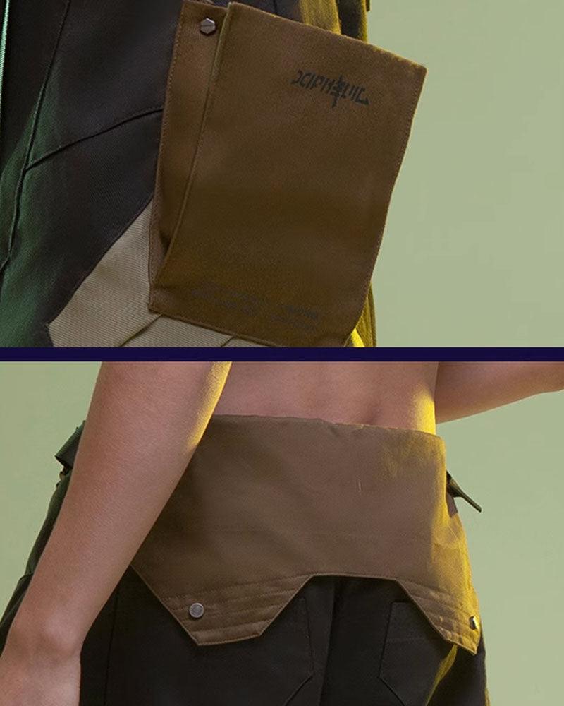 Fist Power Cyberpunk Washed Cargo Shorts