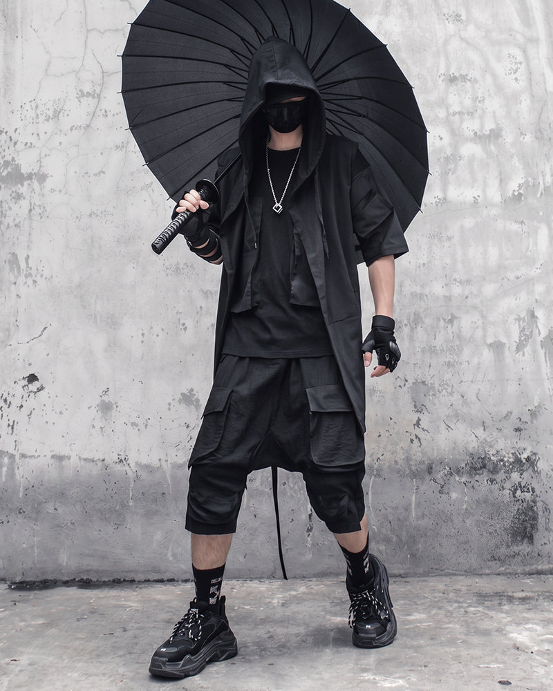 Black Sleeveless Ninja Costume Vest