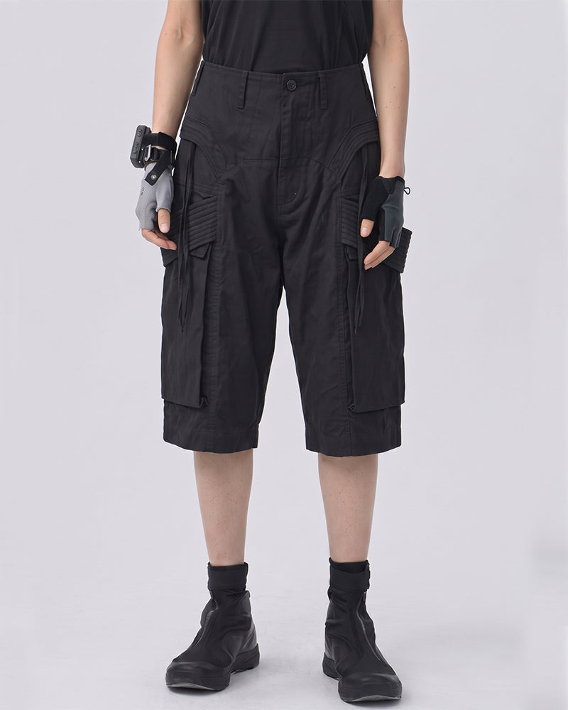 Wasteland Waxed Cotton Cargo Shorts