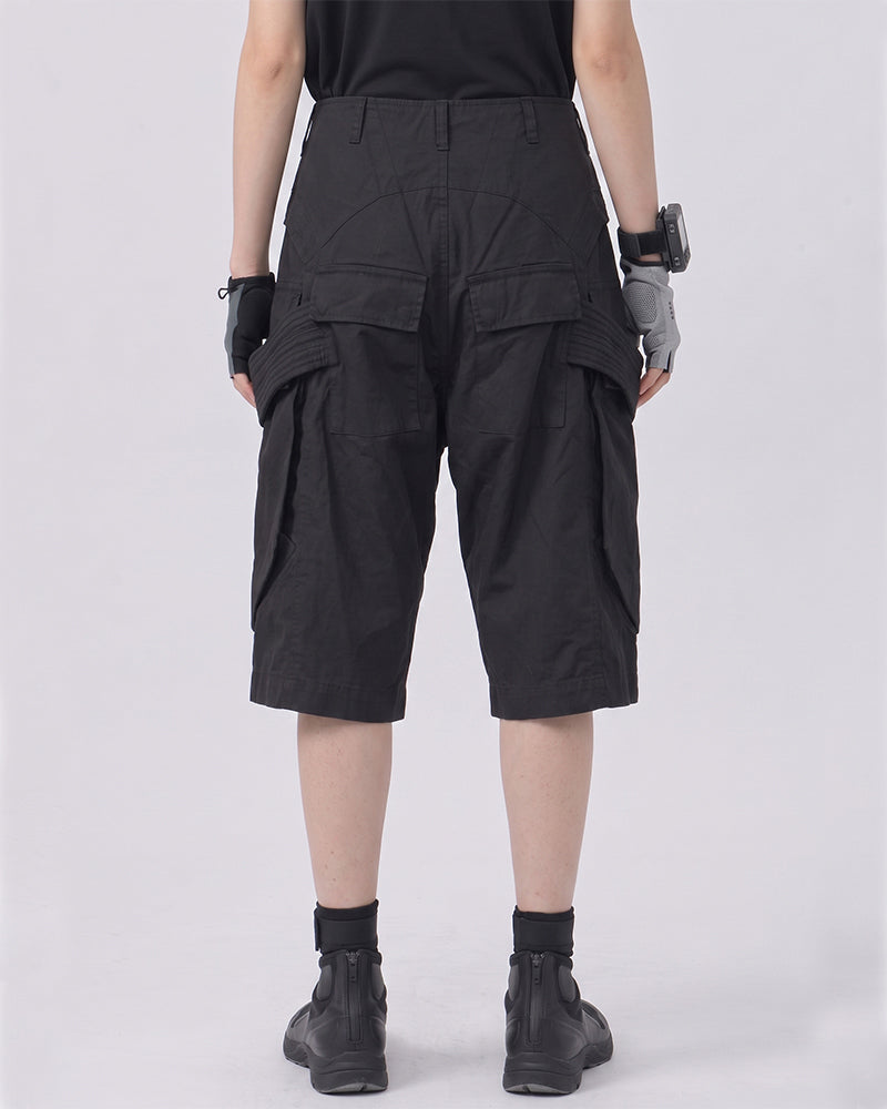 Wasteland Waxed Cotton Cargo Shorts