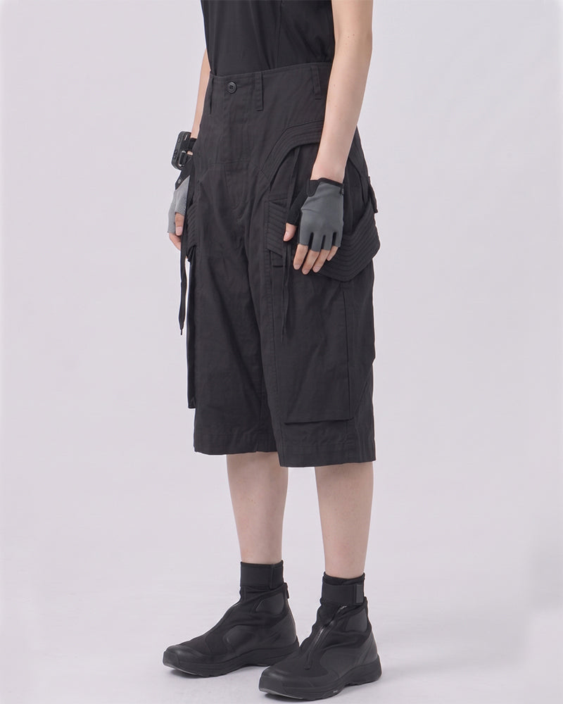 Wasteland Waxed Cotton Cargo Shorts