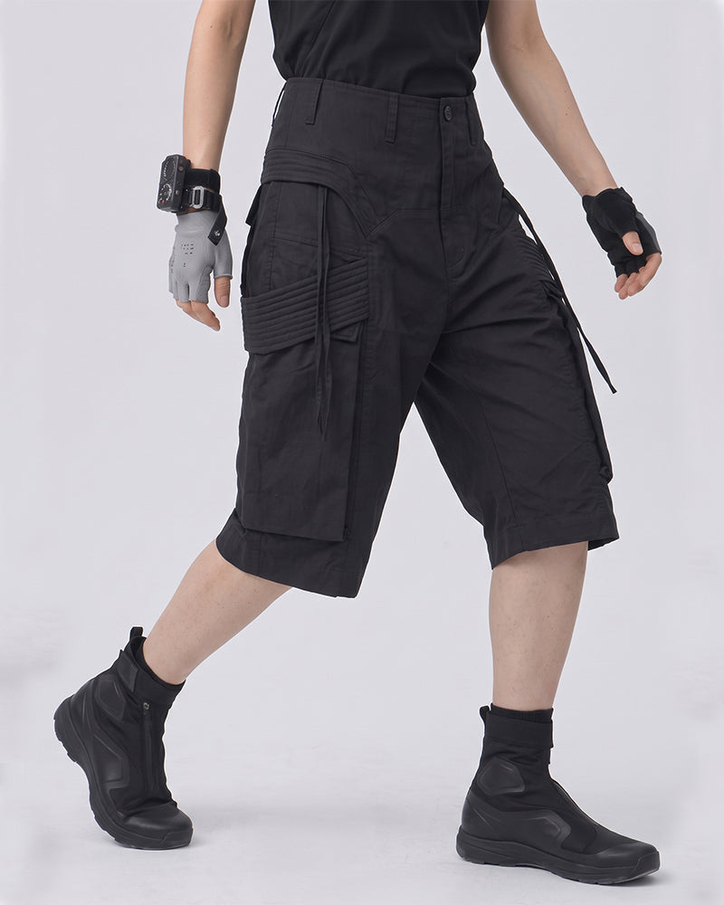 Wasteland Waxed Cotton Cargo Shorts