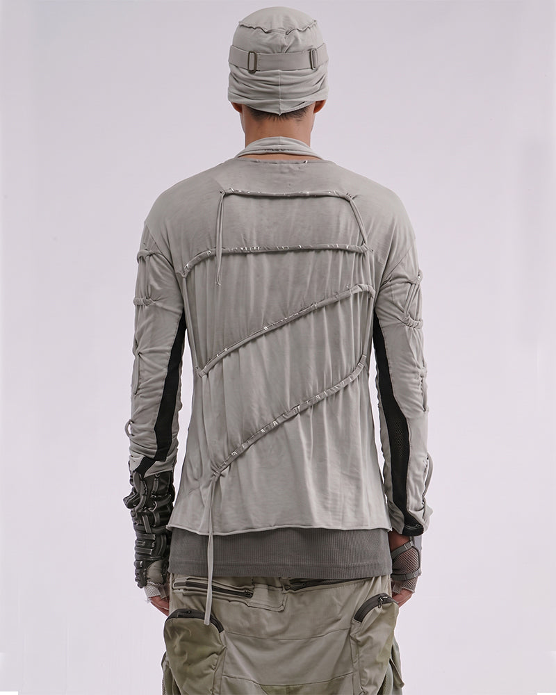 Wasteland Pleated Distressed Tee