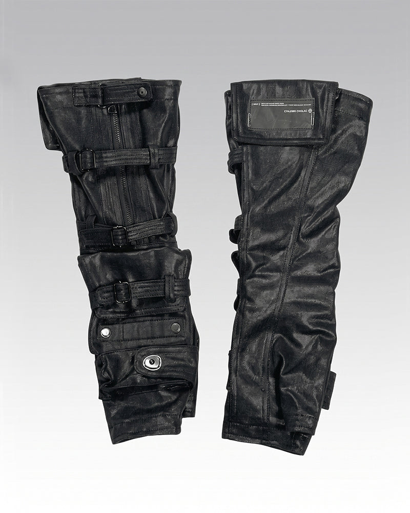 Wasteland Darkwear Deconstructed Zip Arm Sleeves