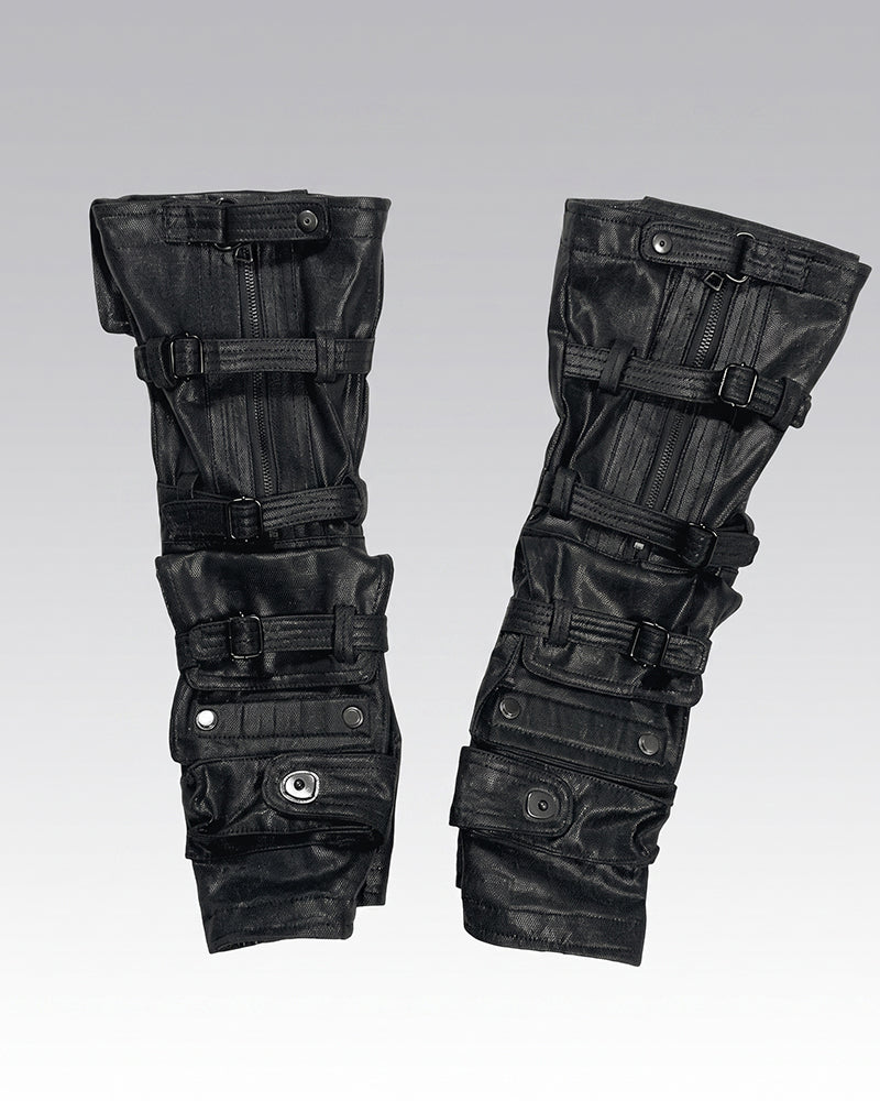 Wasteland Darkwear Deconstructed Zip Arm Sleeves