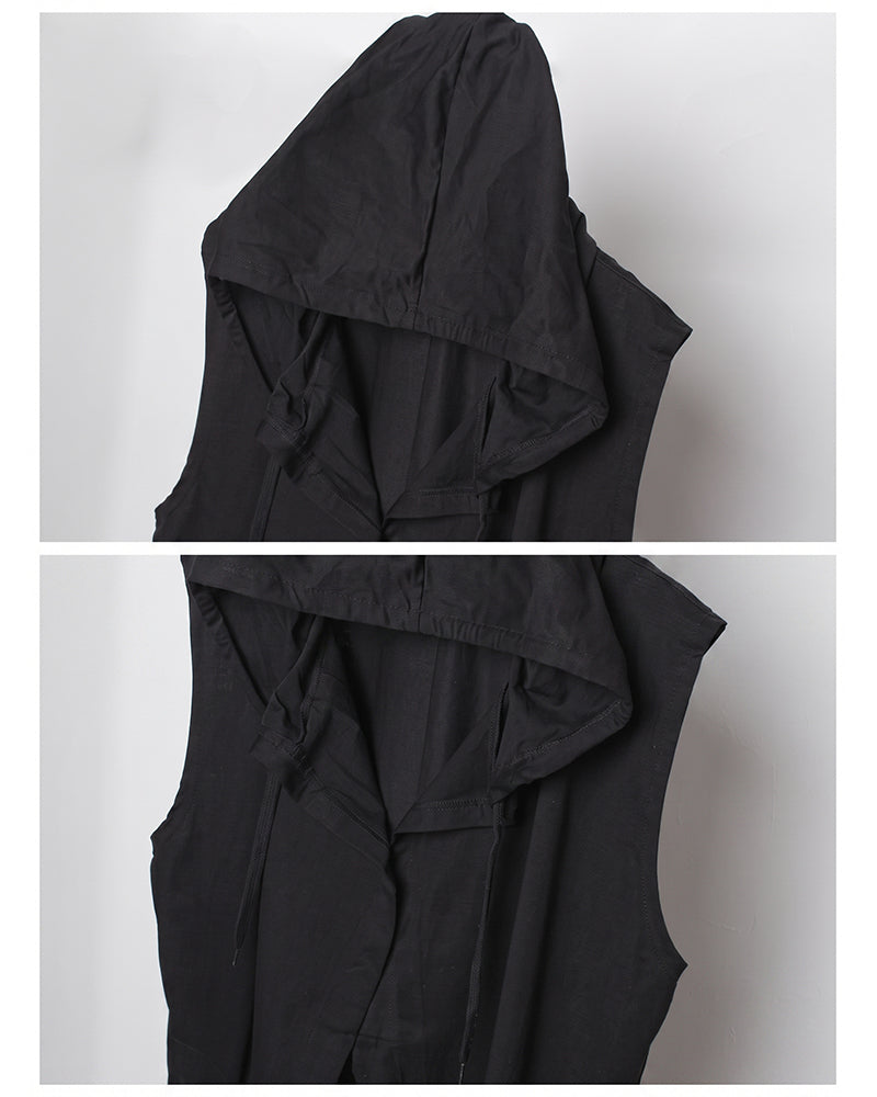 Black Sleeveless Ninja Costume Vest