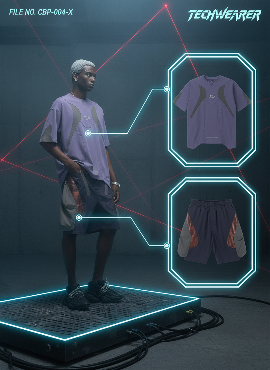 CBP-004-X｜Cyberpunk Techwear Set Top / Bottom