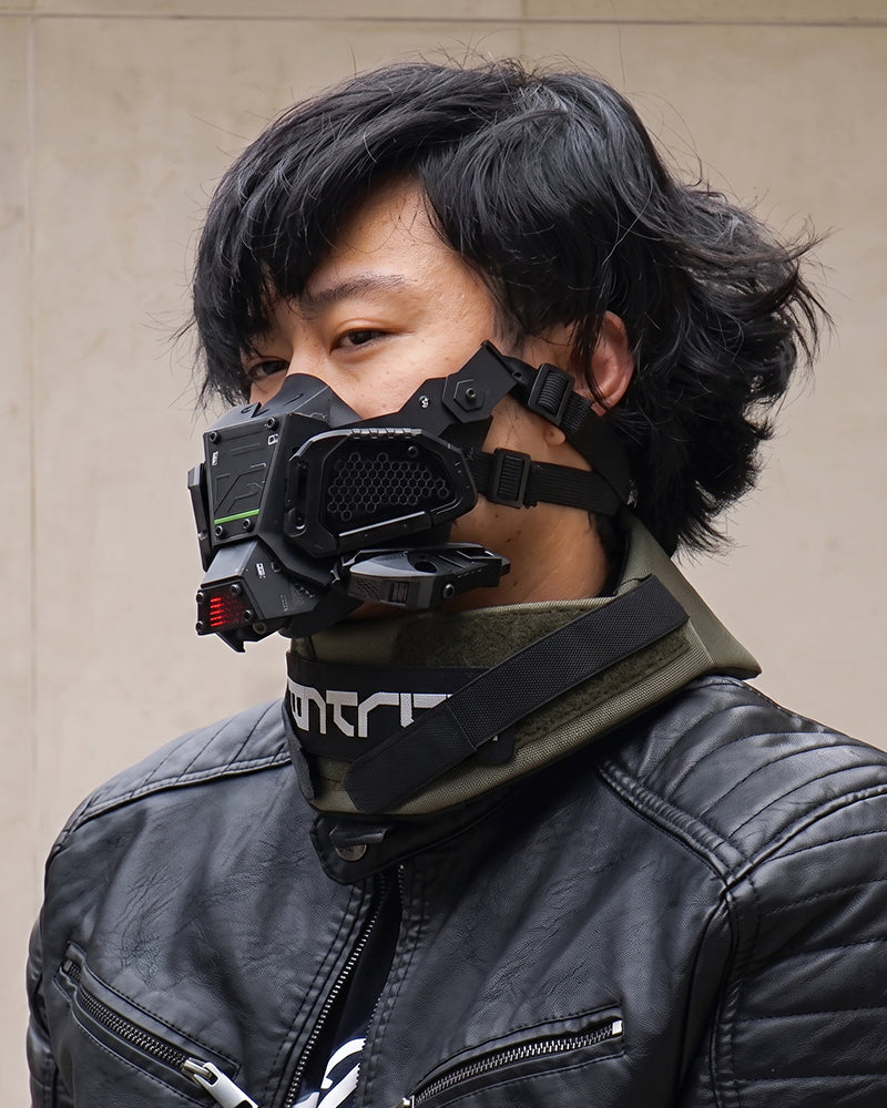 Cyberpunk Tech Half Face Mask