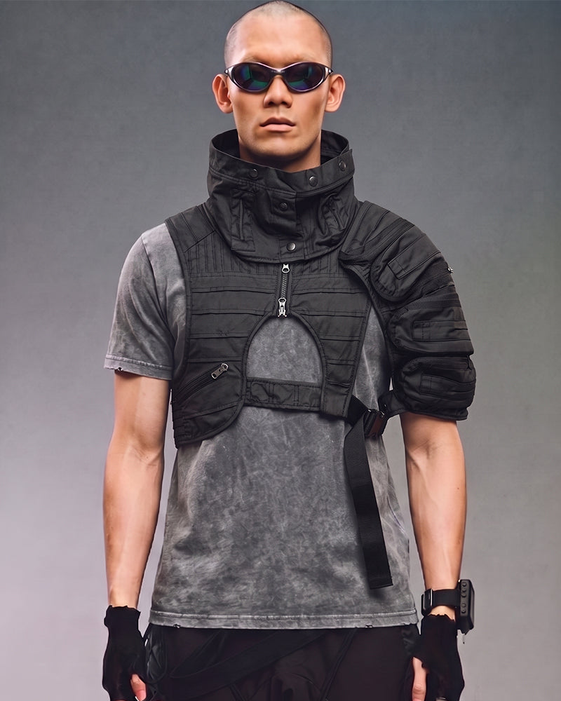 Wasteland Deconstructed Single Shoulder Multi-Pocket Tactical Vest