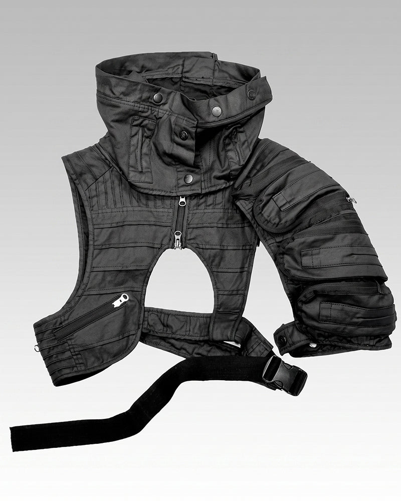 Wasteland Deconstructed Single Shoulder Multi-Pocket Tactical Vest