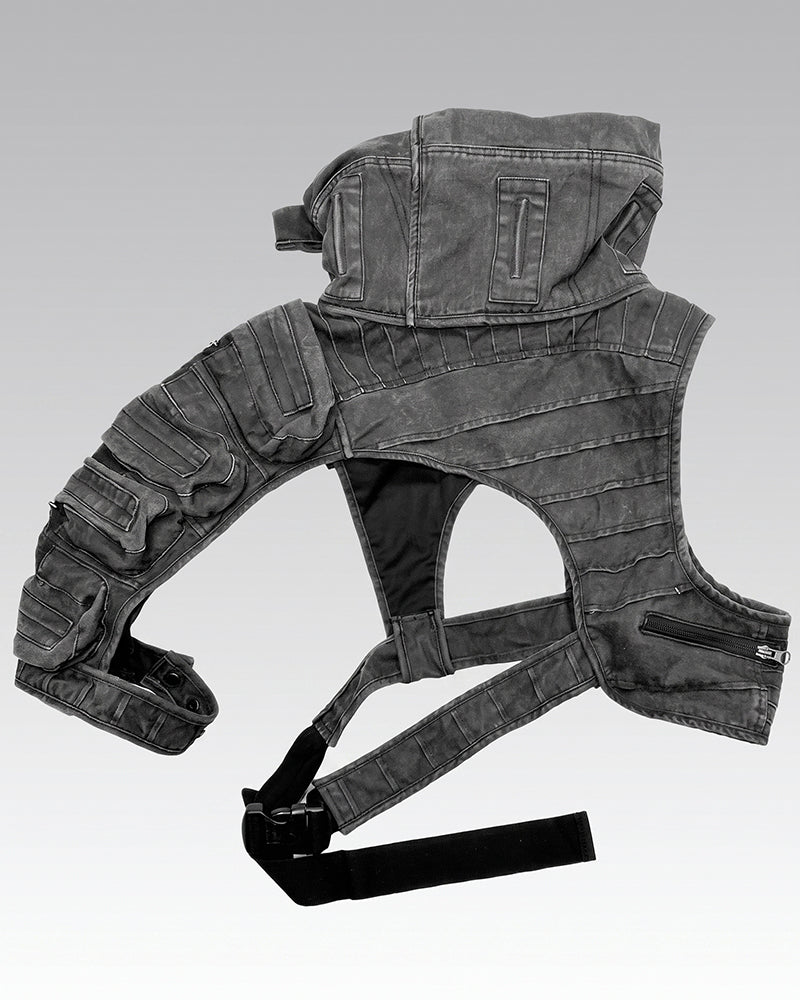Wasteland Deconstructed Single Shoulder Multi-Pocket Tactical Vest