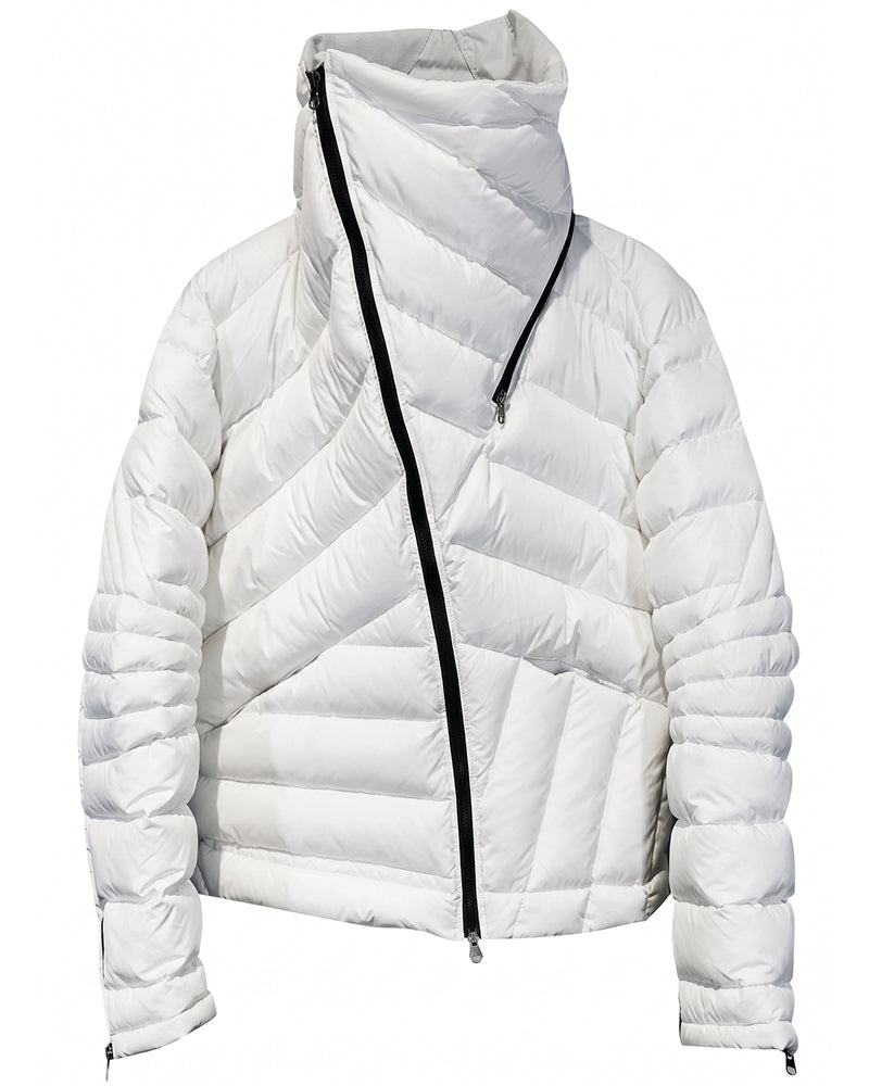 Wasteland Deconstructed Asymmetric Thick Down Jacket