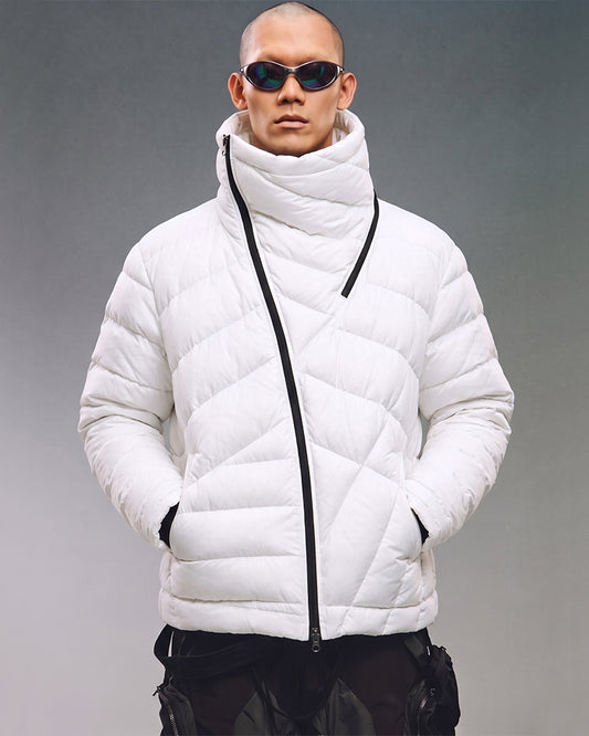 Wasteland Deconstructed Asymmetric Thick Down Jacket