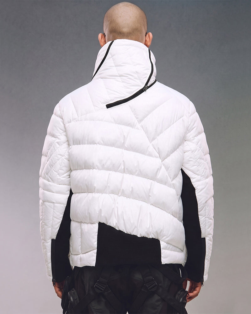 Wasteland Deconstructed Asymmetric Thick Down Jacket