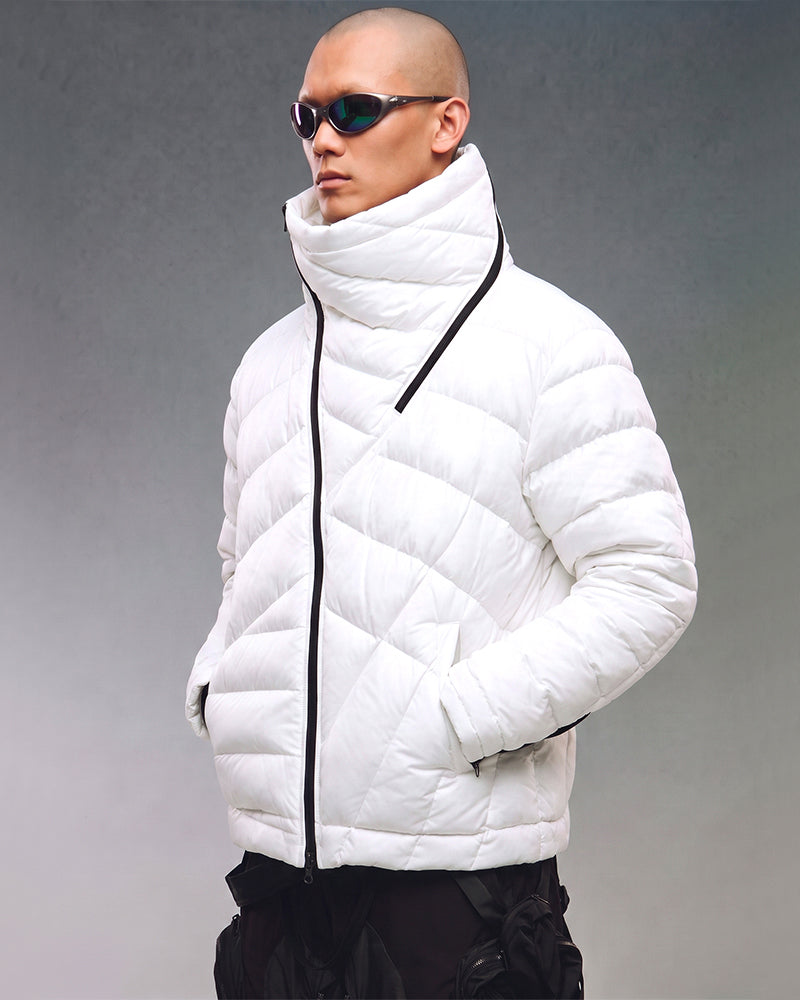 Wasteland Deconstructed Asymmetric Thick Down Jacket