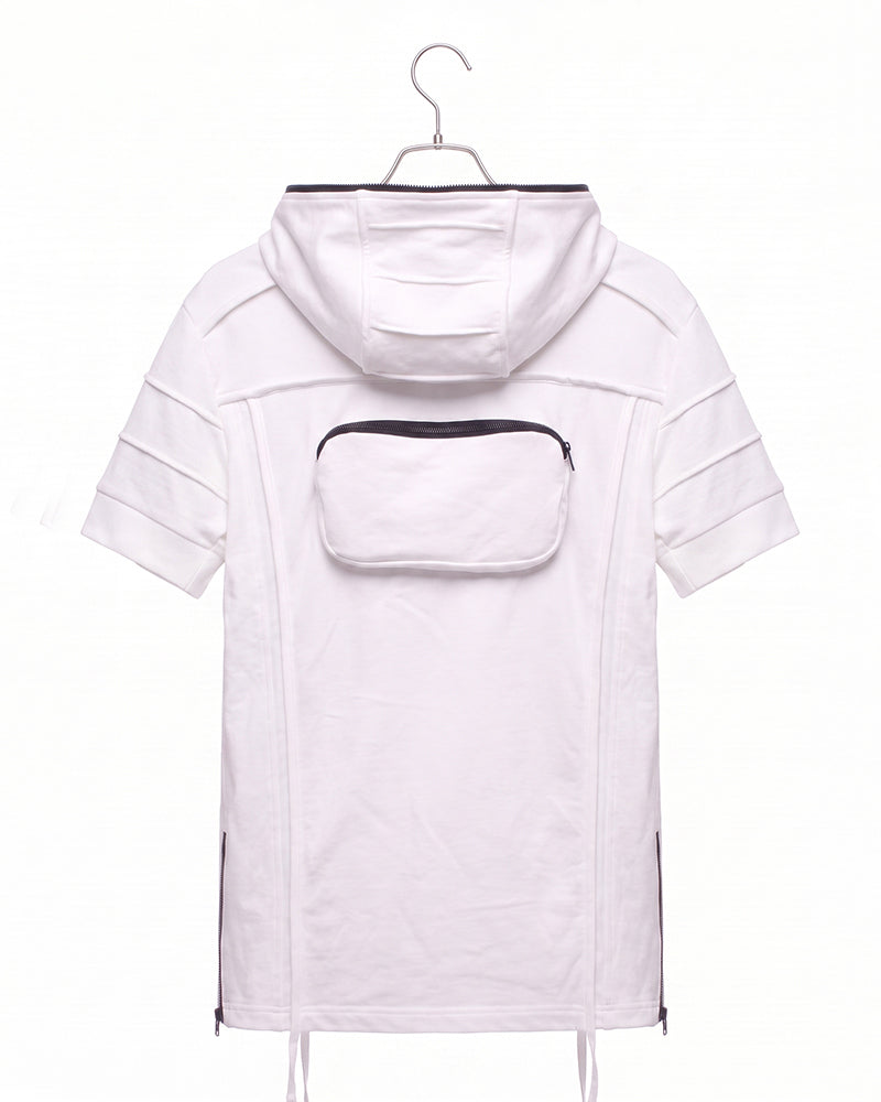 Wasteland Asymmetric 3D-Pocket Hooded T-Shirt