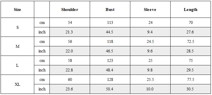 Size Guide for Scratch Spliced Washed T-Shirt