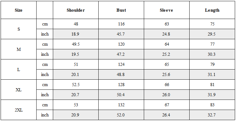 Size Guide for Cyberpunk Outfits Layered Fleece-Lined High-Neck Sweatshirt