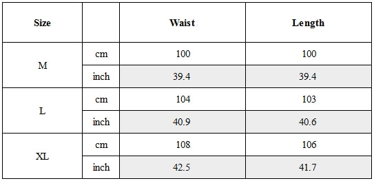 Size Guide for Water-Repellent Outdoor Techwear Pants