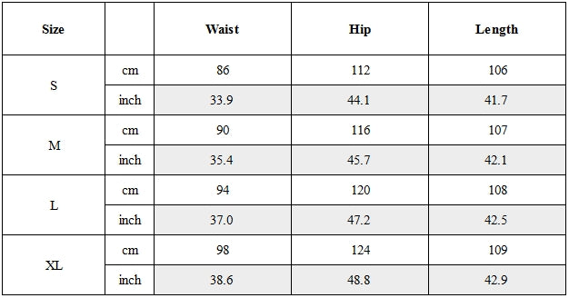 Size Guide for Post-Apocalyptic Men's Techwear Wasteland Cargo Pants