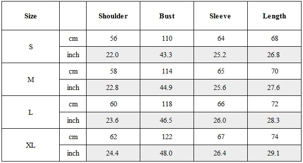 Size Guide for Post‑Apocalyptic Pleated High‑Collar Long‑Sleeve T-Shirt