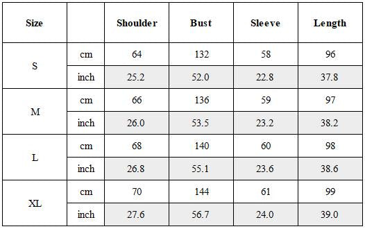 Size Guide for Wasteland Patchwork Distressed Dirty Wash Reversible Jacket