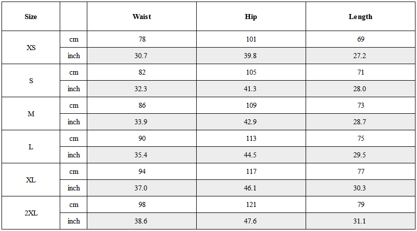 Size Guide for Cyberpunk Outfits City Judge Unisex Ninja Pants