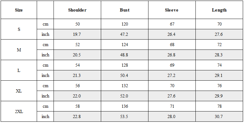 Size Guide for Essential Metal Badge Snap Hoodie
