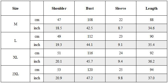 Size Guide for Darkwear Techwear Asymmetric Cargo T-Shirt
