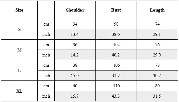 Size Guide for Wasteland Deconstructed Suspension Tank Top