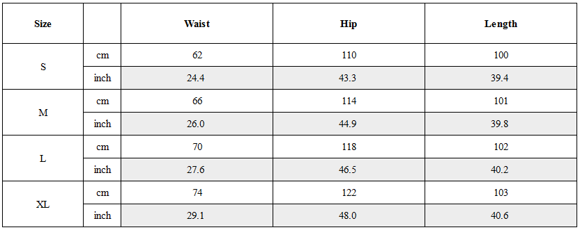 Size Guide for Spliced Wasteland Washed Tech Cargo Pants