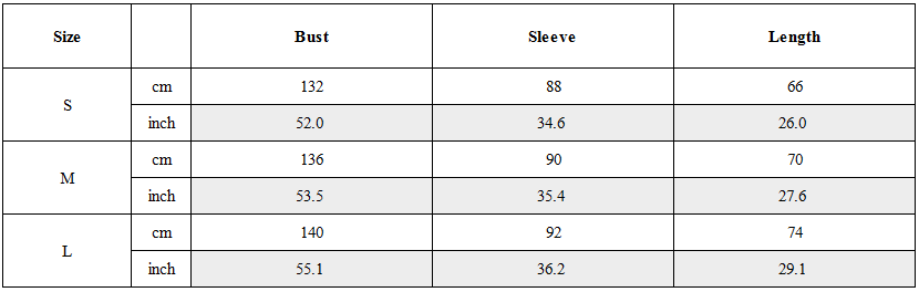 Size Guide for Contrast Diagonal Half Zip Oversized Windbreaker