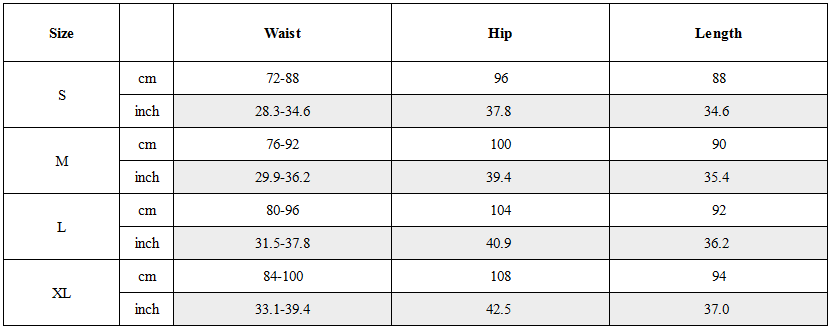 Size Guide for Dune Wasteland Zip-Pocket Utility Cargo Pants