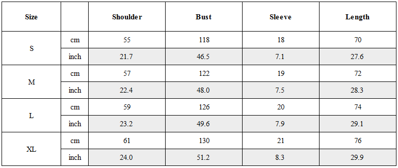 Size Guide for Distressed Camo Oversized T-Shirt