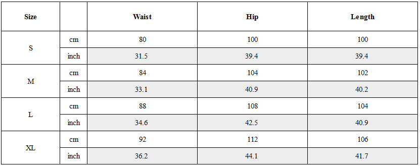 Size Guide for Post-Apocalyptic Wear Mech Multi-Pocket Washed Distressed Casual Pants