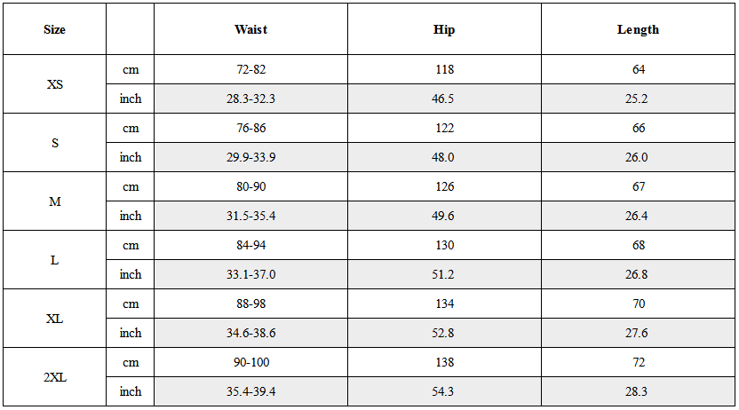 Size Guide for Cyberpunk Outfits Star Alliance Sports Shorts