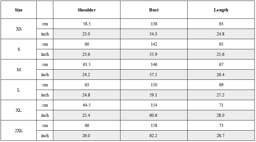 Size Guide for Cyberpunk Outfits Embroidered Suede Cropped Jacket