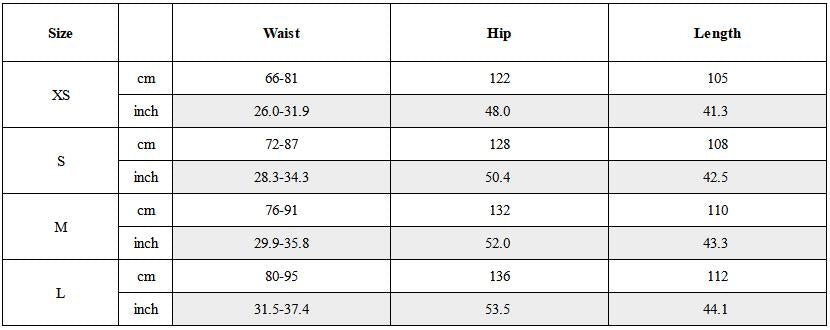 Size Guide for Convertible Foldover-Waist Cargo Pants