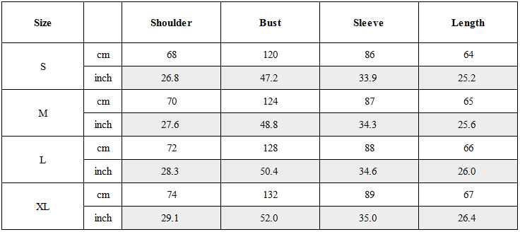 Size Guide for Washed Distressed Cropped Zip-Up Hoodie