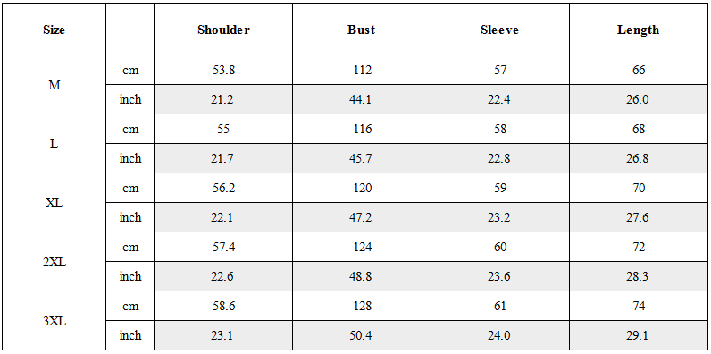 Size Guide for Cyberpunk Tech Pullover Sweatshirt