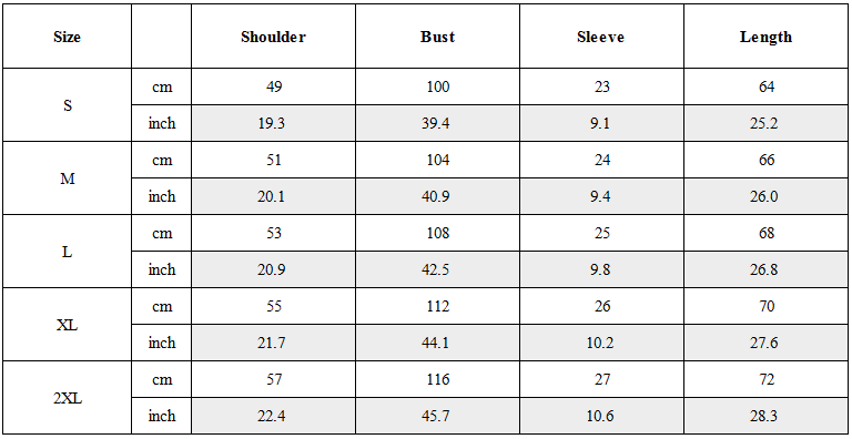 Size Guide for Asymmetric Patchwork Distressed Techwear T-Shirt