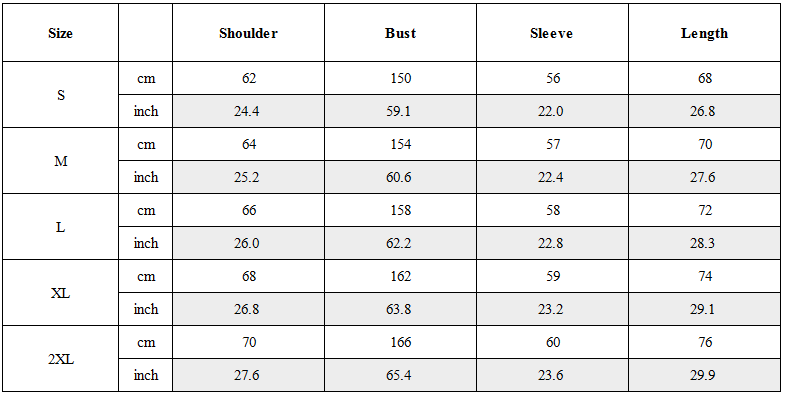 Size Guide for Aged Suede Faux Fur High-Collar Jacket